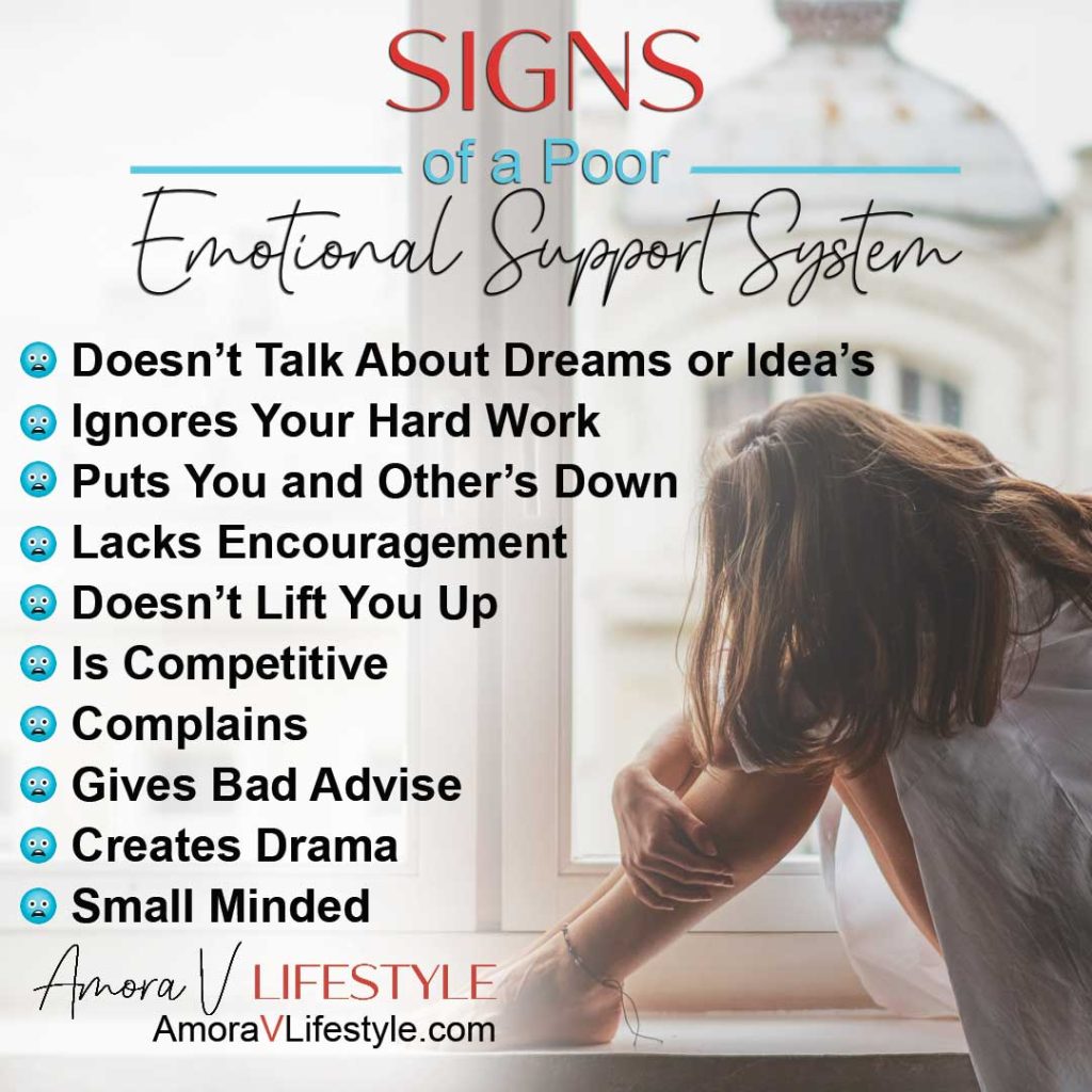 Full list of signs of a bad friendship or a poor emotional support system. If encountering many of these signs, then it may be time to distance yourself and creating boundaries for your overall mental wellbeing.
